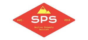 Skyline Property Services logo with red diamond, mountains, and 'SPS' — Denver mold testing and rental inspection company.
