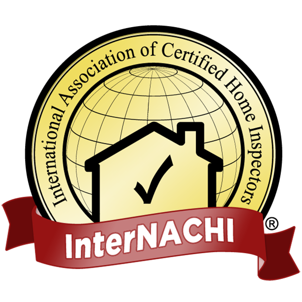 InterNACHI Certified Home Inspector badge with a house and checkmark