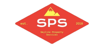 Skyline Property Services logo with red diamond, mountains, and 'SPS' — Denver mold testing and rental inspection company.