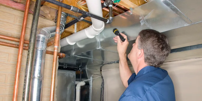 HVAC system evaluated during rental inspection in Denver