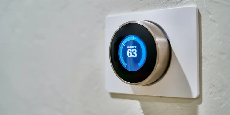Digital thermostat verified during Denver rental inspection